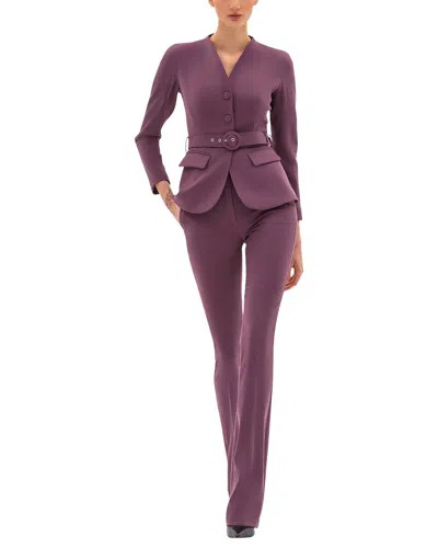 Bgl 2pc Blazer & Pant Set In Purple