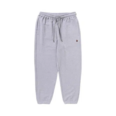 Pre-owned Bape One Point Regular Fit Sweatpants 'grey' | Men's Size L In Gray