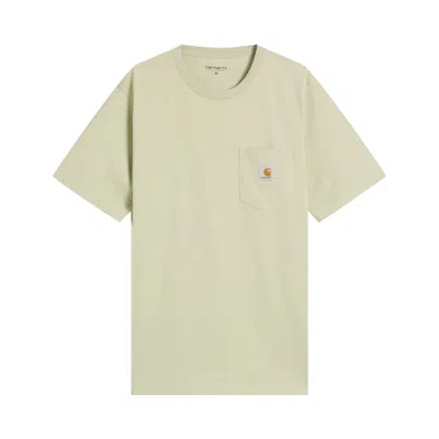 Pre-owned Carhartt Wip Pocket Short-sleeve T-shirt 'pale Olive' | Green | Men's Size Xl