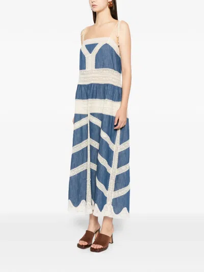 Zimmermann Awaken Dress In Blue