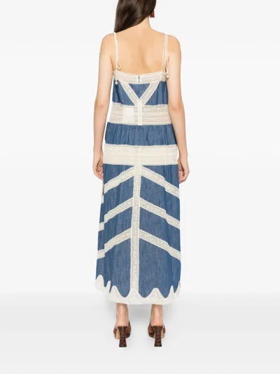 Zimmermann Awaken Dress In Blue