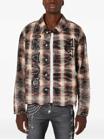 Guapi Rhinestone-embellishment Shirt In Brown