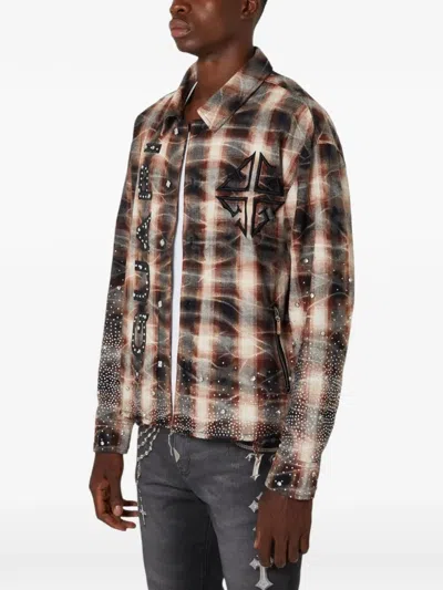 Guapi Rhinestone-embellishment Shirt In Brown