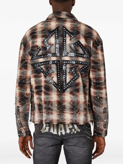 Guapi Rhinestone-embellishment Shirt In Brown