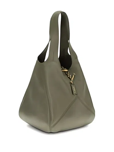 Chloé Green Calf Leather Bos Taurus Shoulder Bag In Green