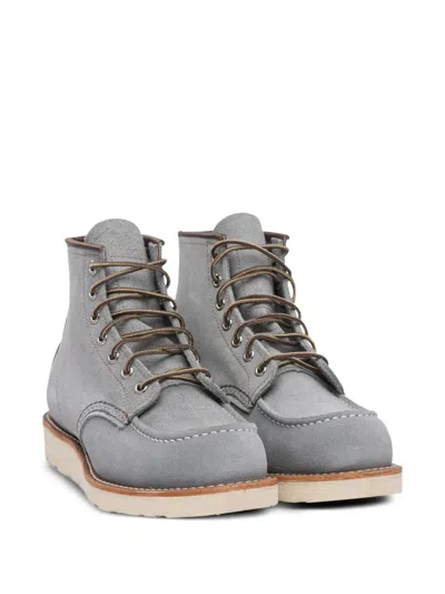 Red Wing Shoes 8800 Classic Moc Suede Boots In Gray