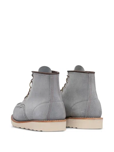 Red Wing Shoes 8800 Classic Moc Suede Boots In Gray
