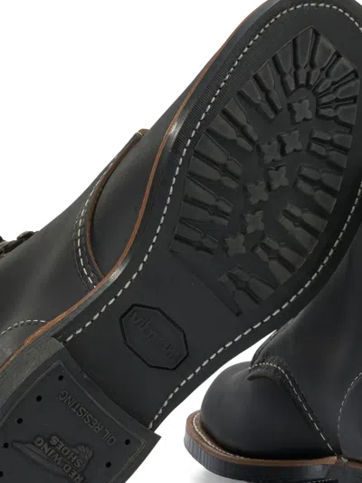 Red Wing Shoes Blacksmith Lace-up Stitch-detail Boots In Black