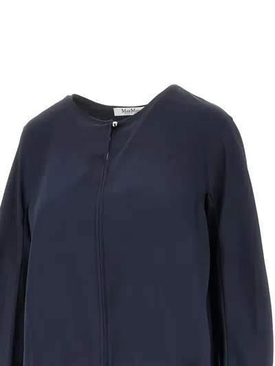 Max Mara Mxpmitico Blouse In Blue