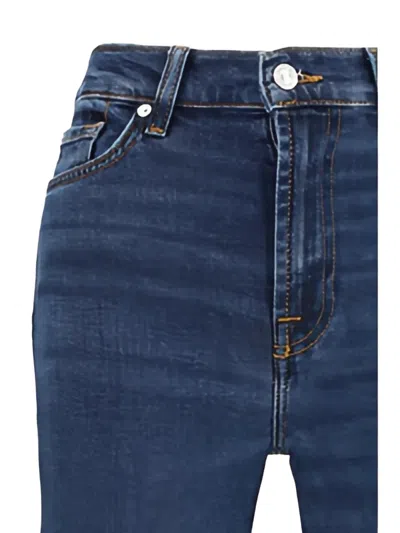 7 For All Mankind Dojo Five-pocket Jeans In Blue