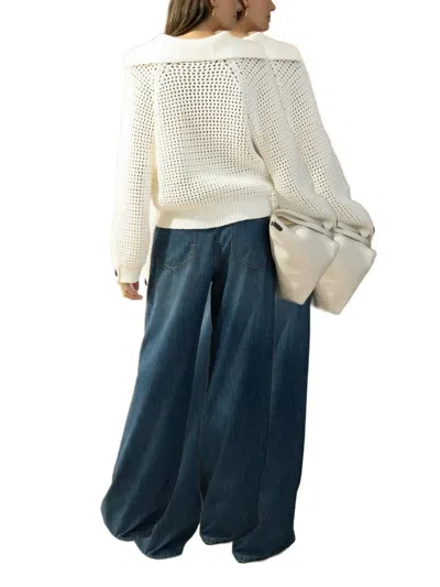 Brunello Cucinelli Women Sparkling Net Cotton Hooded Cardigan In Neutral