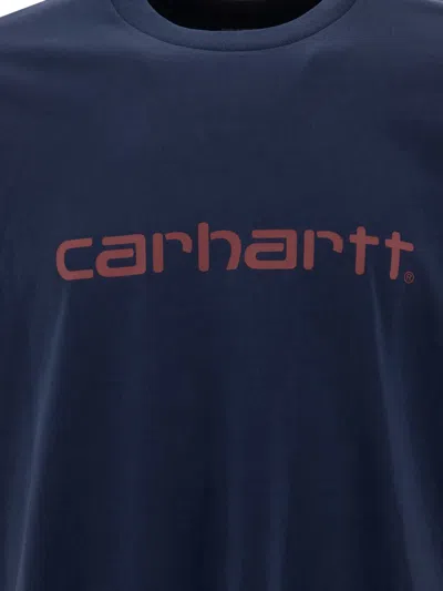 Carhartt Logo-print T-shirt In Blue