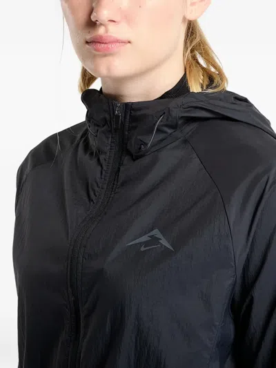 Nike Trail Hooded Jacket In Black