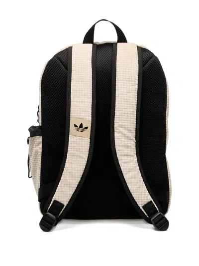 Adidas Originals Classic Textured Backpack In Neutral