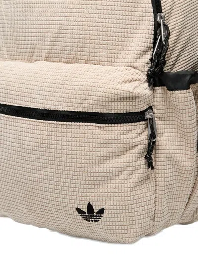 Adidas Originals Classic Textured Backpack In Neutral