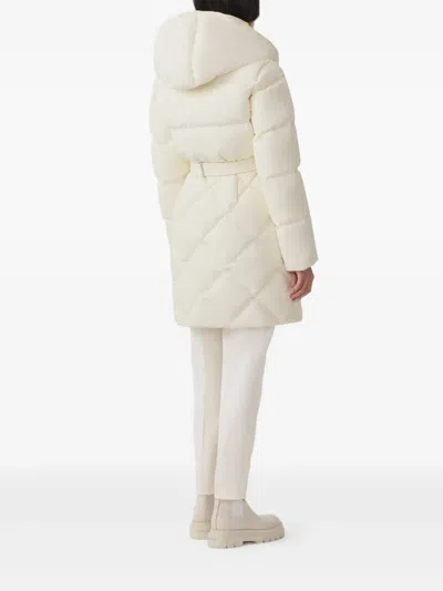 Mackage Hooded Quilted Coat In White