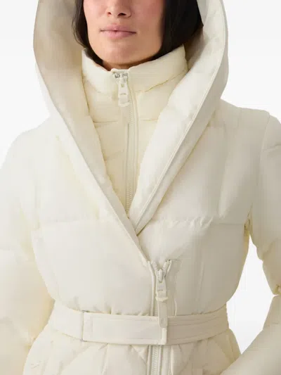Mackage Hooded Quilted Coat In White