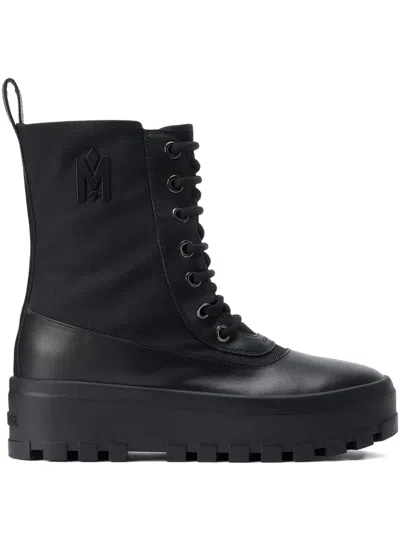 Mackage Hero Logo-embellishment Boots In Black