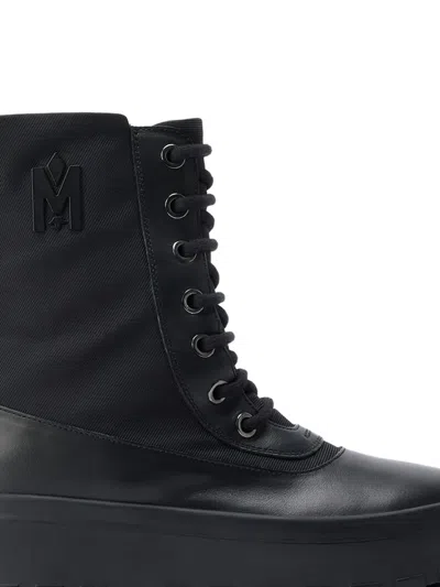 Mackage Hero Logo-embellishment Boots In Black
