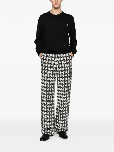 Balmain Logo-detail Long-sleeve T-shirt In Black