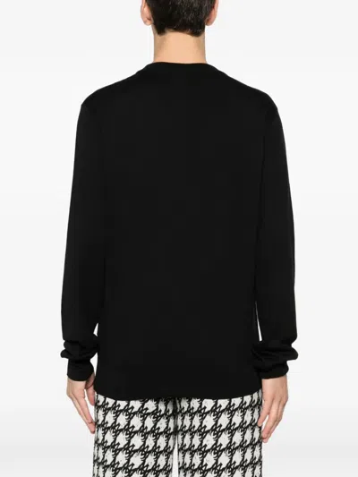 Balmain Logo-detail Long-sleeve T-shirt In Black