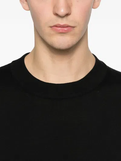 Balmain Logo-detail Long-sleeve T-shirt In Black