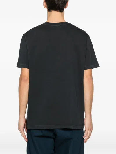 Apc Cotton Crew Neck Short Sleeve T Shirt In Black