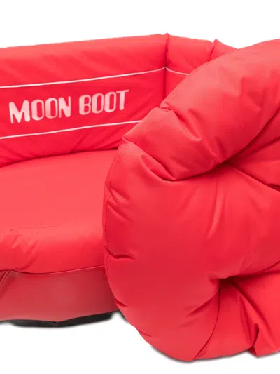 Moon Boot X Poldo Dog Couture Logo Pet Accessory In Red
