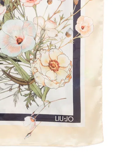 Liu •jo Floral Scarf In Multi