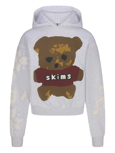 Skims X Cactus Plant Flea Market Cotton Hoodie In White