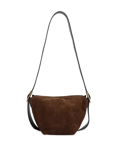 Zadig & Voltaire Baby Jane Suede Crossbody Bag In Brown