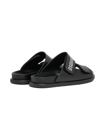 Dsquared2 Logo-print Sandals In Black