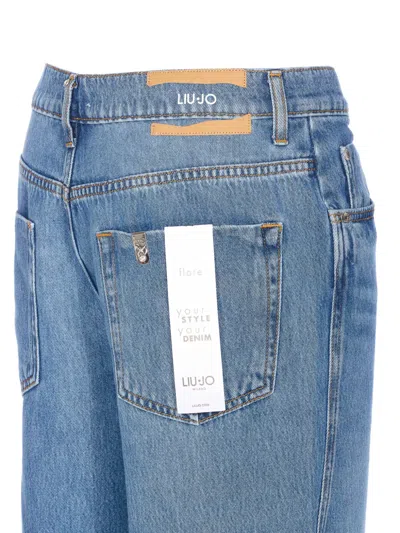 Liu •jo Whiskering-effect Jeans In Blue