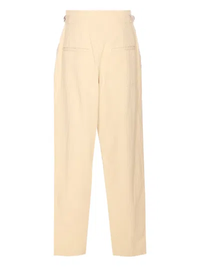 Isabel Marant Étoile Straight-leg Elasticated Waist Trousers In Neutral