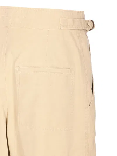 Isabel Marant Étoile Straight-leg Elasticated Waist Trousers In Neutral