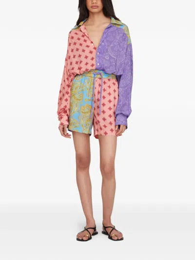 Donde Esteban Paisley Shorts In Multi