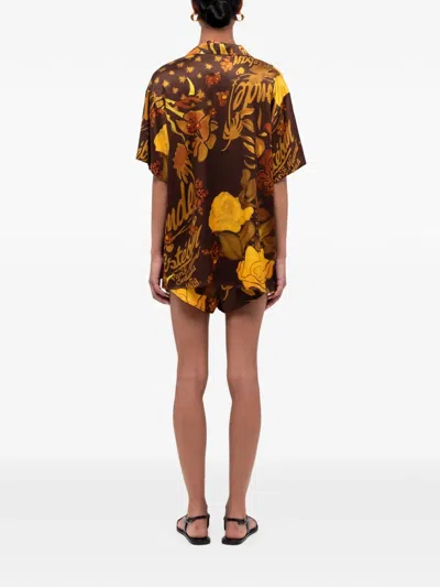 Donde Esteban Veranera Drawstring Floral-print Shorts In Multi