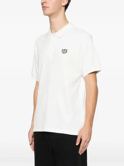 Kenzo Wild Tiger Polo Shirt In White