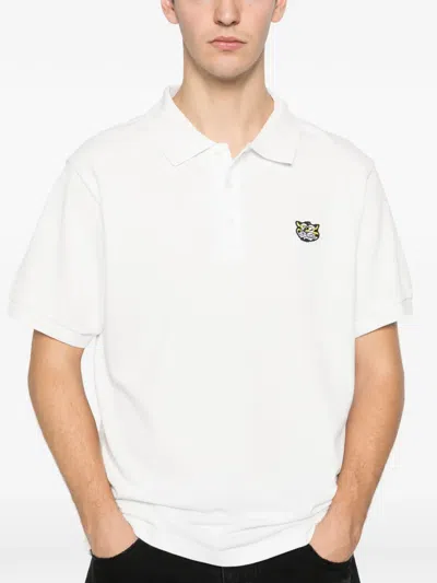 Kenzo Wild Tiger Polo Shirt In White