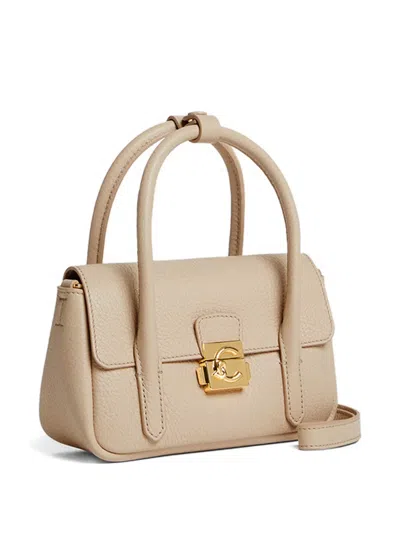 Coccinelle Top-handle Tote Bag In Neutral