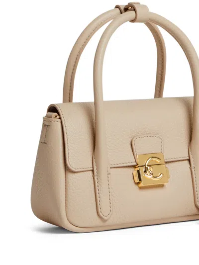 Coccinelle Top-handle Tote Bag In Neutral