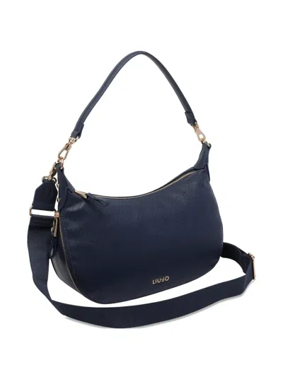 Liu •jo Logo Shoulder Bag Adjustable Strap In Blue