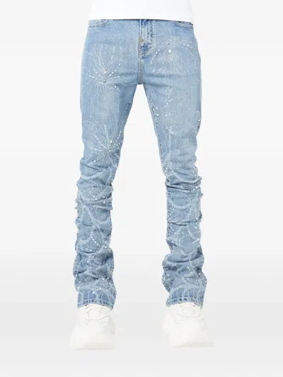 Guapi Embellished Trousers In Blue