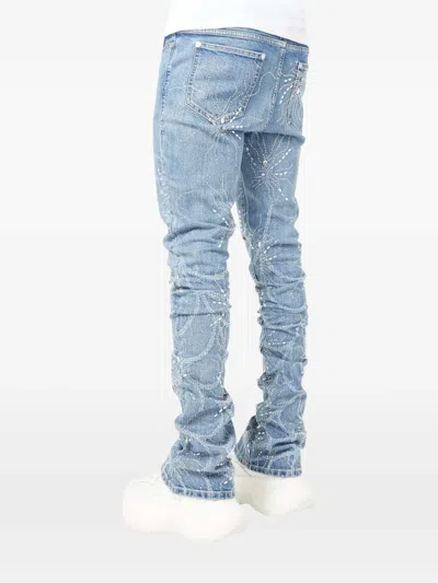 Guapi Embellished Trousers In Blue