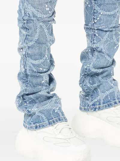 Guapi Embellished Trousers In Blue