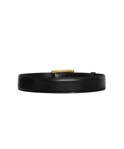 Alaïa Curve Belt In Leather In Black