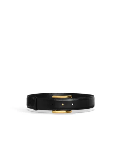 Alaïa Curve Belt In Leather In Black