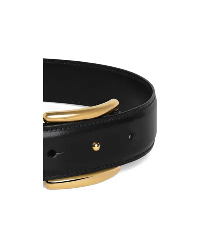 Alaïa Curve Belt In Leather In Black