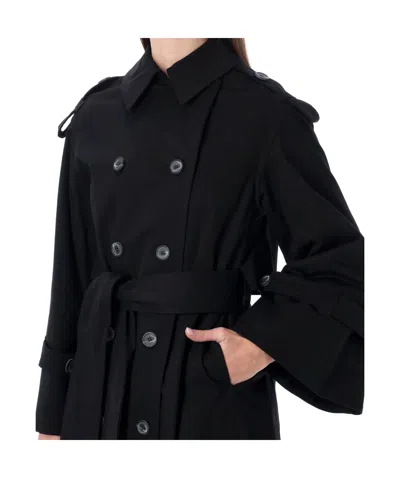 By Malene Birger Alaya Double-breasted Trench Coat In Black