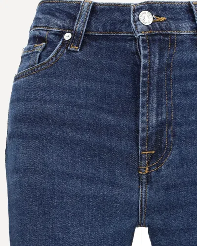 7 For All Mankind Modern Dojo Flare Jeans In Blue